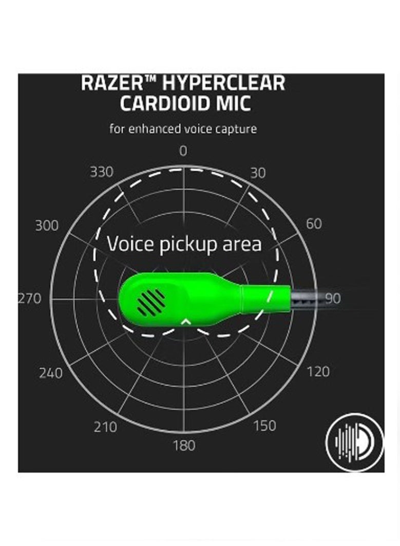 RAZER Blackshark V2 X Gaming Headset: 7.1 Surround Sound 50mm Drivers Memory Foam Cushion For Pc, Ps4, Ps5, Switch, Xbox One, Xbox Series X & S, Mobile 3.5mm Audio Jack Green, Standard - Image 4